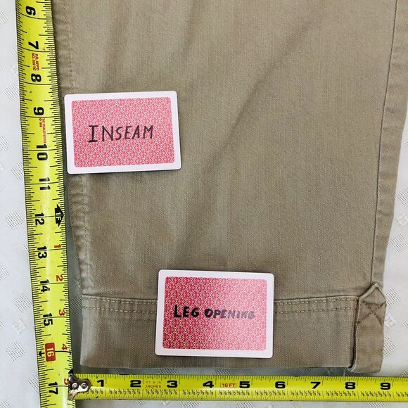 Hannah Jeans Ivory Womens 14 Missy Cropped Capri Cream Embroidered Bejeweled - Picture 9 of 11